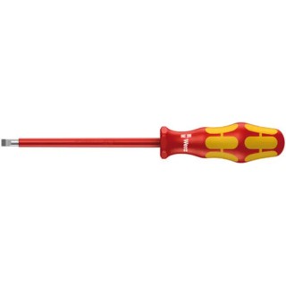 Wera Insulated Screwdriver 175 mm Blade Chrome Plated Stainless Steel VDE 1000V Approved Ergonomic Grip 287mm 05006130001