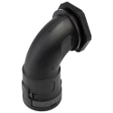 PMA Cable Conduit Fitting Black Polyamide 6, 36 mm Nominal Size, PG36 Thread, IP66 Rated BVBD-P366GT