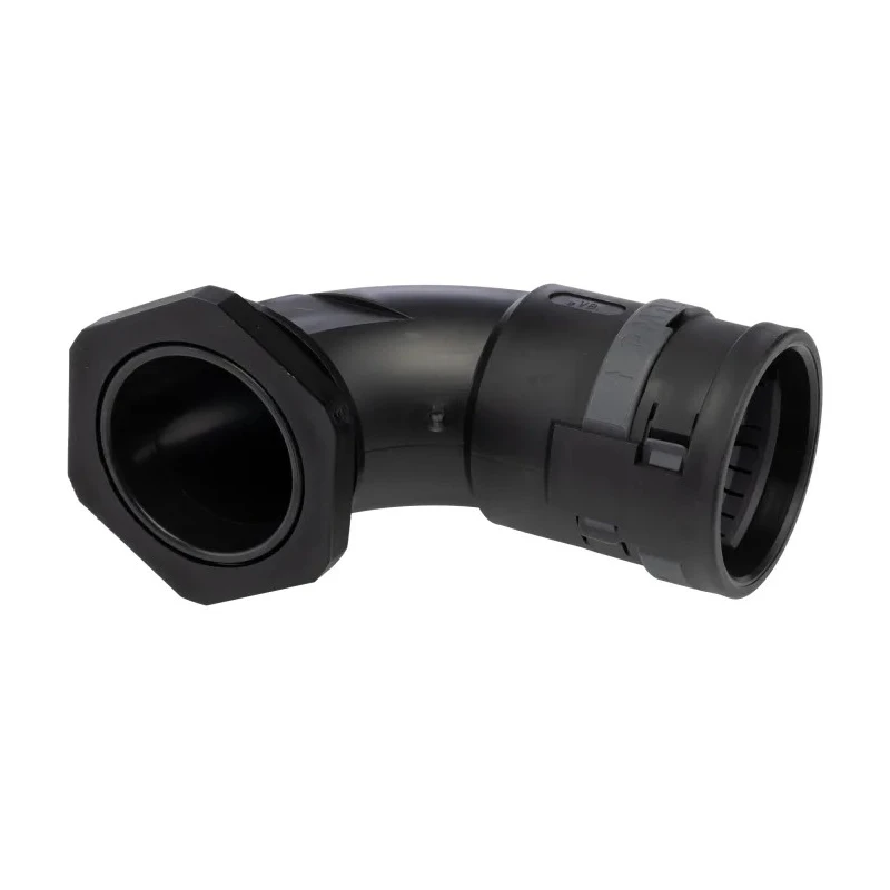PMA Cable Conduit Fitting Black Polyamide 6, 36 mm Nominal Size, PG36 Thread, IP66 Rated BVBD-P366GT