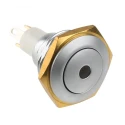 ITW Switches 57 Series Illuminated Miniature Push Button Switch Momentary Panel Mount SPST Green LED 57-112G