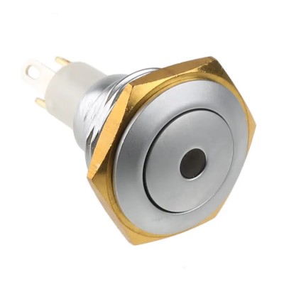 ITW Switches 57 Series Illuminated Miniature Push Button Switch Momentary Panel Mount SPST Green LED 57-112G
