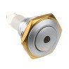 ITW Switches 57 Series Illuminated Miniature Push Button Switch Momentary Panel Mount SPST Green LED 57-112G