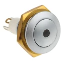 ITW Switches 57 Series Illuminated Miniature Push Button Switch, Momentary, Panel Mount, 14.75 mm Cutout, SPST 57-112R