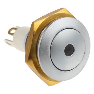 ITW Switches 57 Series Illuminated Miniature Push Button Switch, Momentary, Panel Mount, 14.75 mm Cutout, SPST 57-112R