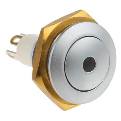 ITW Switches 57 Series Illuminated Miniature Push Button Switch, Momentary, Panel Mount, 14.75 mm Cutout, SPST 57-112R