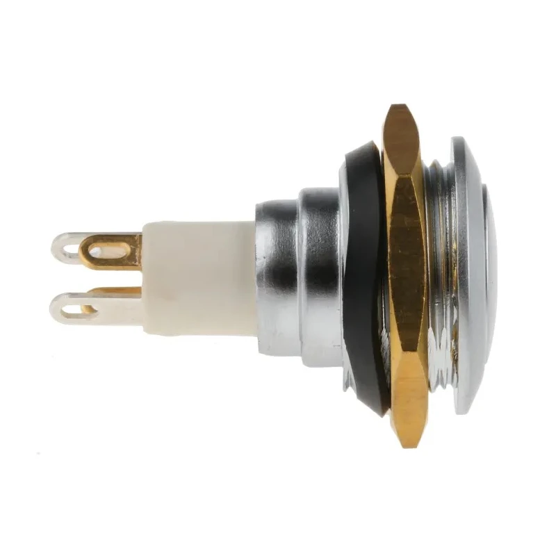 ITW Switches 57 Series Illuminated Miniature Push Button Switch, Momentary, Panel Mount, 14.75 mm Cutout, SPST 57-112R
