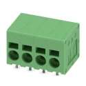 Phoenix Contact SPT 2.5/4-H-5.0 Series Straight Wave Soldering Mount PCB Terminal Block, 4 Contacts, 5 mm Pitch 1990999