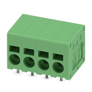 Phoenix Contact SPT 2.5/4-H-5.0 Series Straight Wave Soldering Mount PCB Terminal Block, 4 Contacts, 5 mm Pitch 1990999