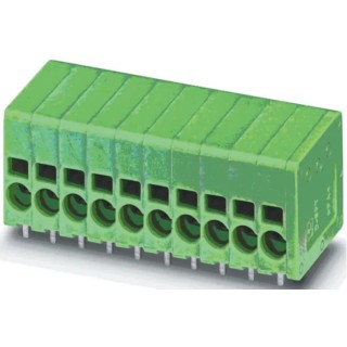Phoenix Contact PCB Terminal Block 5 mm Pitch, 24 A Current, 6 Contacts, 1 Row, Wave Soldering Mount 1991011