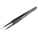 Bernstein 120mm Stainless Steel Flat, Round ESD Safe Tweezer 5-059-13