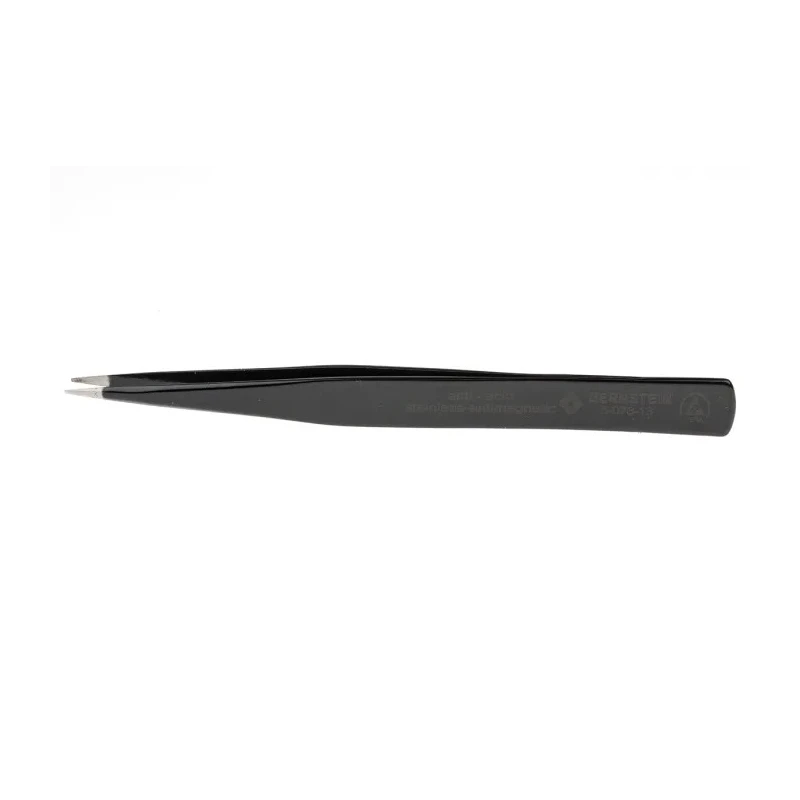 Bernstein 130mm Stainless Steel Chisel ESD Safe Tweezer 5-078-13