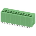Phoenix Contact SPT 1.5/12-V-3.5 Series PCB Terminal Block, 12-Contact, 3.5 mm Pitch, 1 Row, Green, Polyamide 1990957