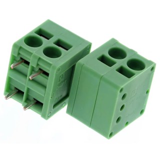 Phoenix Contact SPT 2.5/2-H-5.0 Series PCB Terminal Block 2-Contact 5 mm Pitch 1 Row 400V 24A Female Spring Cage 1990973