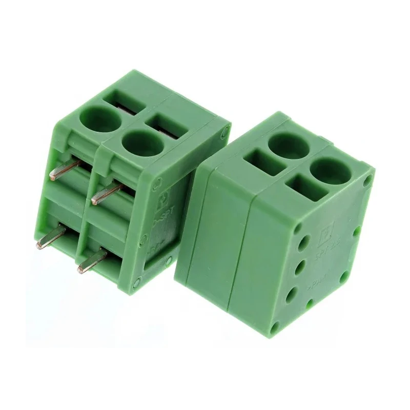 Phoenix Contact SPT 2.5/2-H-5.0 Series PCB Terminal Block 2-Contact 5 mm Pitch 1 Row 400V 24A Female Spring Cage 1990973