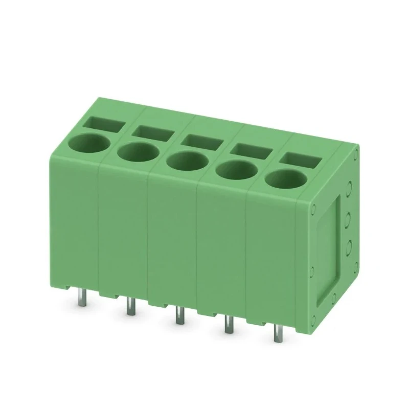 Phoenix Contact SPT 2.5/5-V-5.0 Series PCB Terminal Block, 5-Contact, 5 mm Pitch, 1 Row, 400V, 24A Current, Model 1991121
