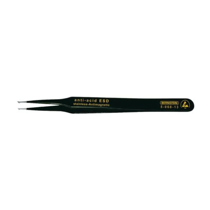 Bernstein 120mm Stainless Steel ESD Safe Tweezer 5-068-13