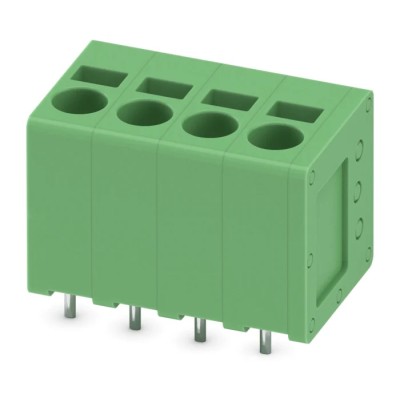 Phoenix Contact PCB Terminal Block SPT 2.5/4-V-5.0 Series Straight Wave Soldering Mount, 4 Contacts, 5 mm Pitch, 400 1991118