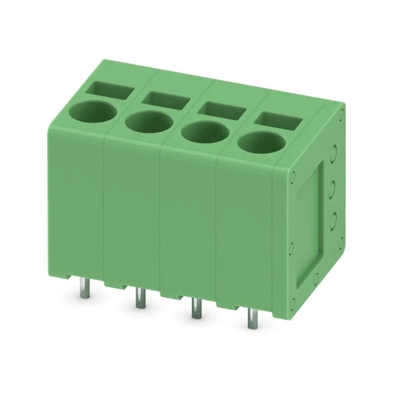 Phoenix Contact PCB Terminal Block SPT 2.5/4-V-5.0 Series Straight Wave Soldering Mount, 4 Contacts, 5 mm Pitch, 400 1991118