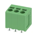 Phoenix Contact PCB Terminal Block SPT 2.5/3-V-5.0 Series Straight Wave Soldering Mount, 3 Contacts, 5 mm Pitch, 400 1991105