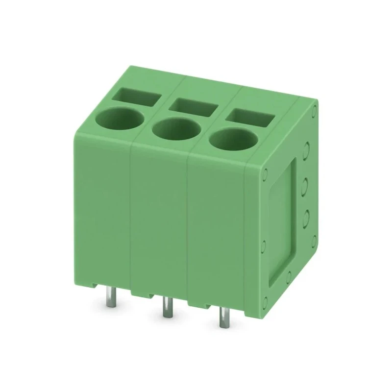 Phoenix Contact PCB Terminal Block SPT 2.5/3-V-5.0 Series Straight Wave Soldering Mount, 3 Contacts, 5 mm Pitch, 400 1991105