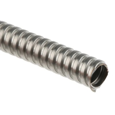 Kopex 8 mm Nominal Diameter Uncoated 304 Stainless Steel Flexible Metallic Conduit 10m Length Model 7TCA297070R0065 KSU00810