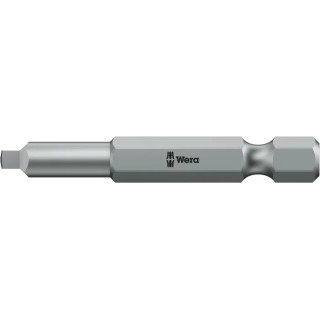 Wera Square Screwdriver Bit 1/4 in Tip SQ2 Tip Hex Drive 50mm Overall 05060148001