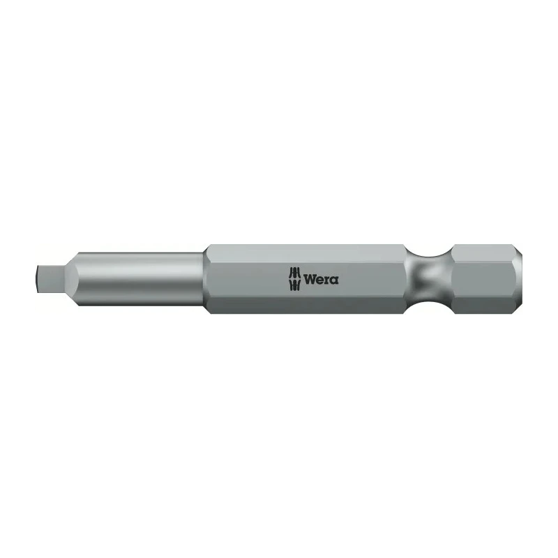 Wera Square Screwdriver Bit 1/4 in Tip SQ2 Tip Hex Drive 50mm Overall 05060148001