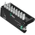 Wera Hex, Hex, Torx Screwdriver Bit Set, Universal 10 Pieces, 50mm Length, 1/4 inch Drive 05057115001