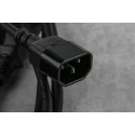RS PRO IEC C13 to IEC C14 Power Cord 2 m Black Low Smoke Zero Halogen 6A 250V 123-0960