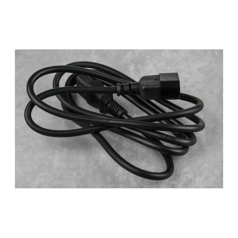 RS PRO IEC C13 to IEC C14 Power Cord 2 m Black Low Smoke Zero Halogen 6A 250V 123-0960