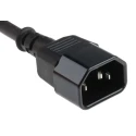 RS PRO IEC C13 to IEC C14 Power Cord 5m Black Low Smoke Zero Halogen 123-0962