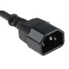 RS PRO IEC C13 to IEC C14 Power Cord 5m Black Low Smoke Zero Halogen 123-0962