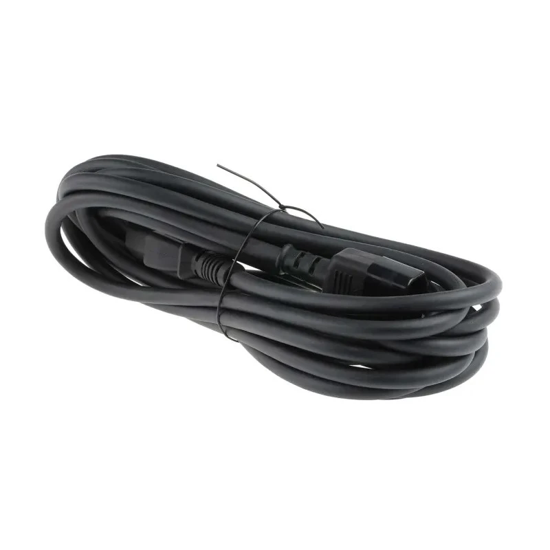 RS PRO IEC C13 to IEC C14 Power Cord 5m Black Low Smoke Zero Halogen 123-0962
