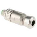 HARTING Circular Connector 4 Contacts Cable Mount M12 Plug Male IP67 250V 7.5A Screw-On 21033891402