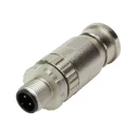 HARTING Circular Connector 4 Contacts Cable Mount M12 Plug Male IP67 250V 7.5A Screw-On 21033891402