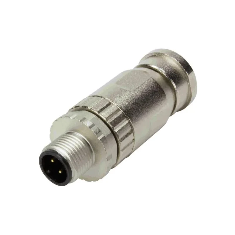 HARTING Circular Connector 4 Contacts Cable Mount M12 Plug Male IP67 250V 7.5A Screw-On 21033891402