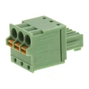 Phoenix Contact Pluggable Terminal Block, 3-Contact, 3.81 mm Pitch, 1 Row, 320 V, 8 A, Nylon Housing, Spring Cage 1851054