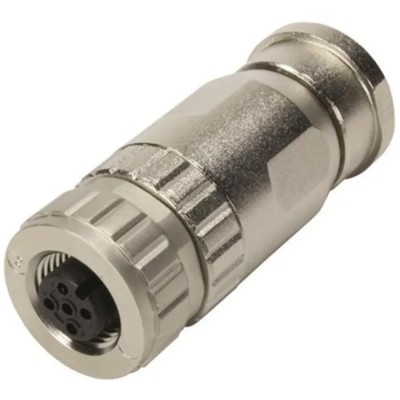 HARTING Industrial Circular Connector, 4 Contacts, Cable Mount, M12 Socket Female, IP67, D-Coded, 7.5A, 250V 21033892402