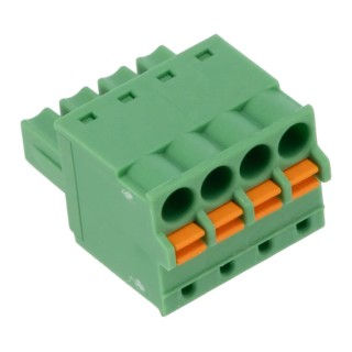 Phoenix Contact Pluggable Terminal Block 4-Contact 3.81 mm Pitch 1 Row 320V 8A FK-MCP 1.5/4-ST-3.81 1851067