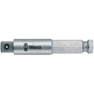 Wera 1/2 in Square Drive Adapter Socket, 75mm Overall Length, DIN ISO 1173-F 11.2 Standard 05050510001