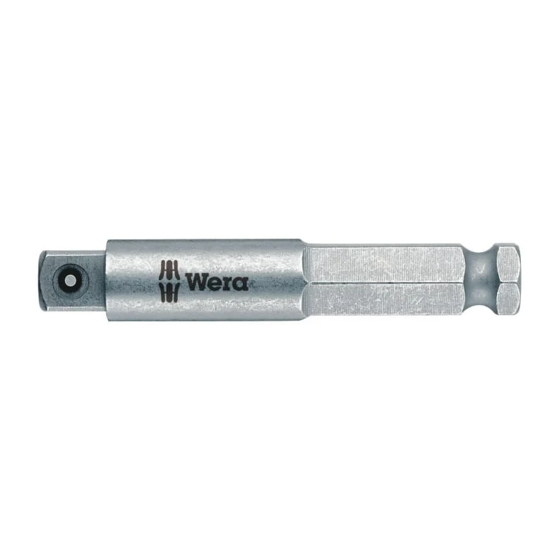 Wera 1/2 in Square Drive Adapter Socket, 75mm Overall Length, DIN ISO 1173-F 11.2 Standard 05050510001