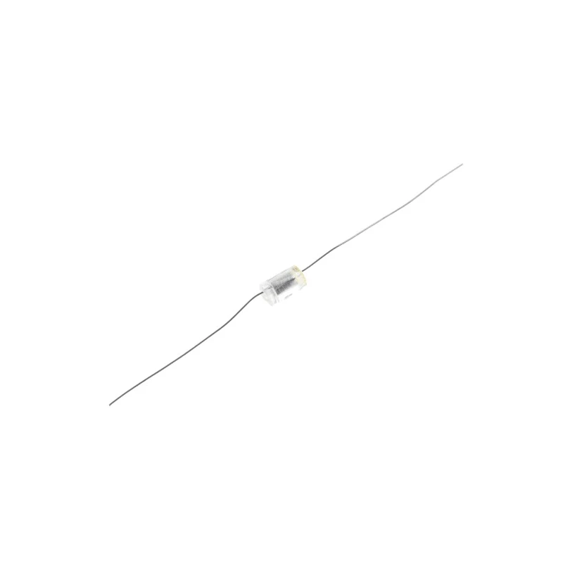 RS PRO Film Capacitor, 68 pF, Axial Construction, Through Hole Mount, 8mm Length, 0.3mm Lead Diameter, 85°C Max 113-257