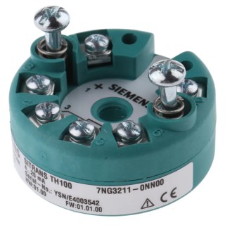 Siemens SITRANS TH100 Temperature Transmitter PT100 Input 36V DC, -40°C to 85°C Operating Temperature TH100