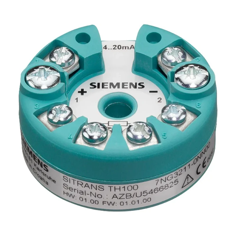 Siemens SITRANS TH100 Temperature Transmitter PT100 Input 36V DC, -40°C to 85°C Operating Temperature TH100