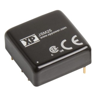 XP Power DC/DC Converter, 15V Output, 840 mA Current, 36V Maximum Input, 18V Minimum Input, 25 W Power, Through Hole JSM25