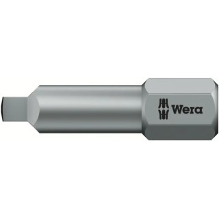 Wera Square Screwdriver Bit, 0.25 mm Hex Drive, SQ2 Size, 25 mm Overall Length 066446