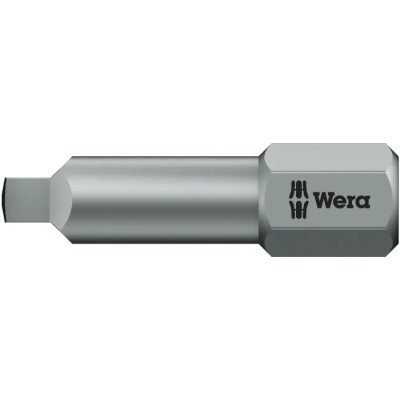Wera Square Screwdriver Bit, 0.25 mm Hex Drive, SQ2 Size, 25 mm Overall Length 066446