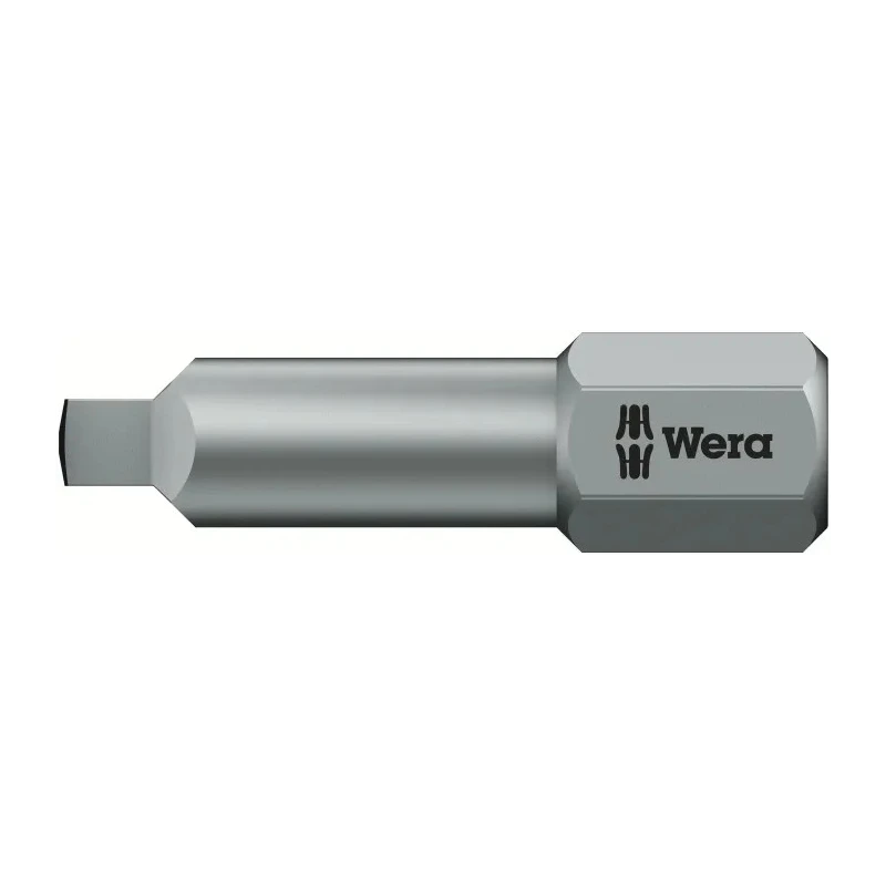 Wera Square Screwdriver Bit, 0.25 mm Hex Drive, SQ2 Size, 25 mm Overall Length 066446