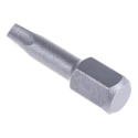 Wera Square Screwdriver Bit, 0.25 mm Hex Drive, SQ2 Size, 25 mm Overall Length 066446