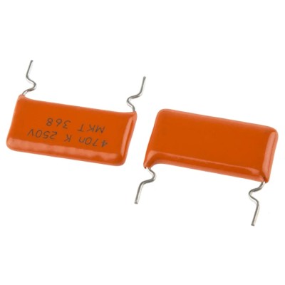 Vishay MKT368 Metallised Polyester Film Capacitor 470 nF 160V AC 250V DC Through Hole MKT368